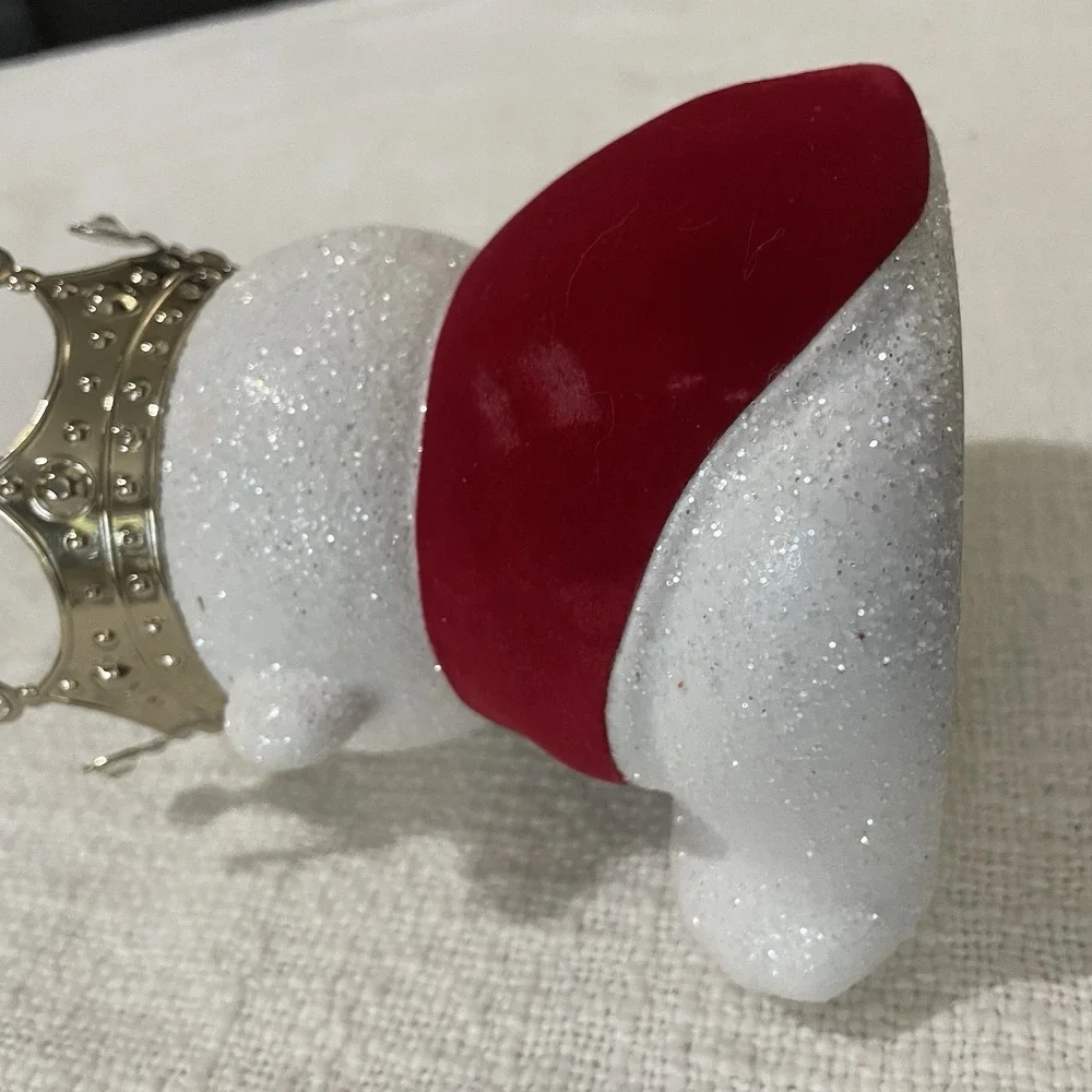 Bath And Body works single wick candle holder polar bear Christmas 2021 Holidays